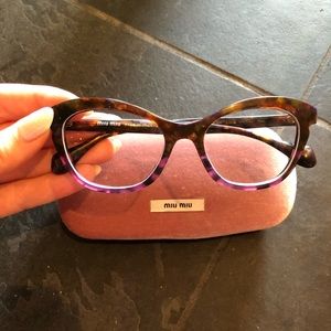 Miu Miu, Purple, Cat Eye Glasses